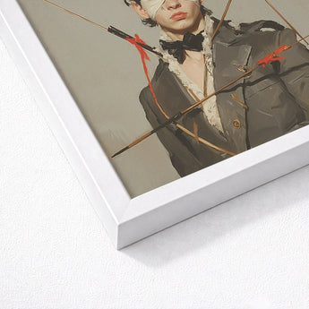 Spearhead - Dapper Gay Outlaw Art Print / Canvas White Framed Stylized Portrait Person Dark Dandy, Prints