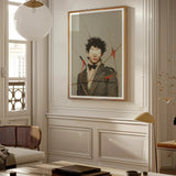 Spearhead - Gay Outlaw Dandy Art Print, Framed Portrait Blindfolded Man