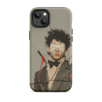 Spearhead - New Romantic Outlaw Dandy Iphone Case, 14 Plus / Matte, Phone Case Blindfolded Figure