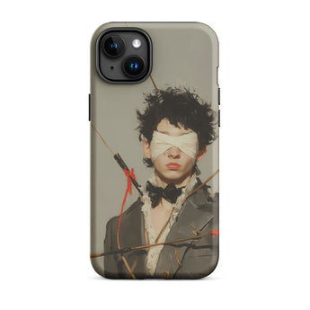 Spearhead - New Romantic Outlaw Dandy Iphone Case, 15 Plus / Matte, Phone Case Blindfolded Figure