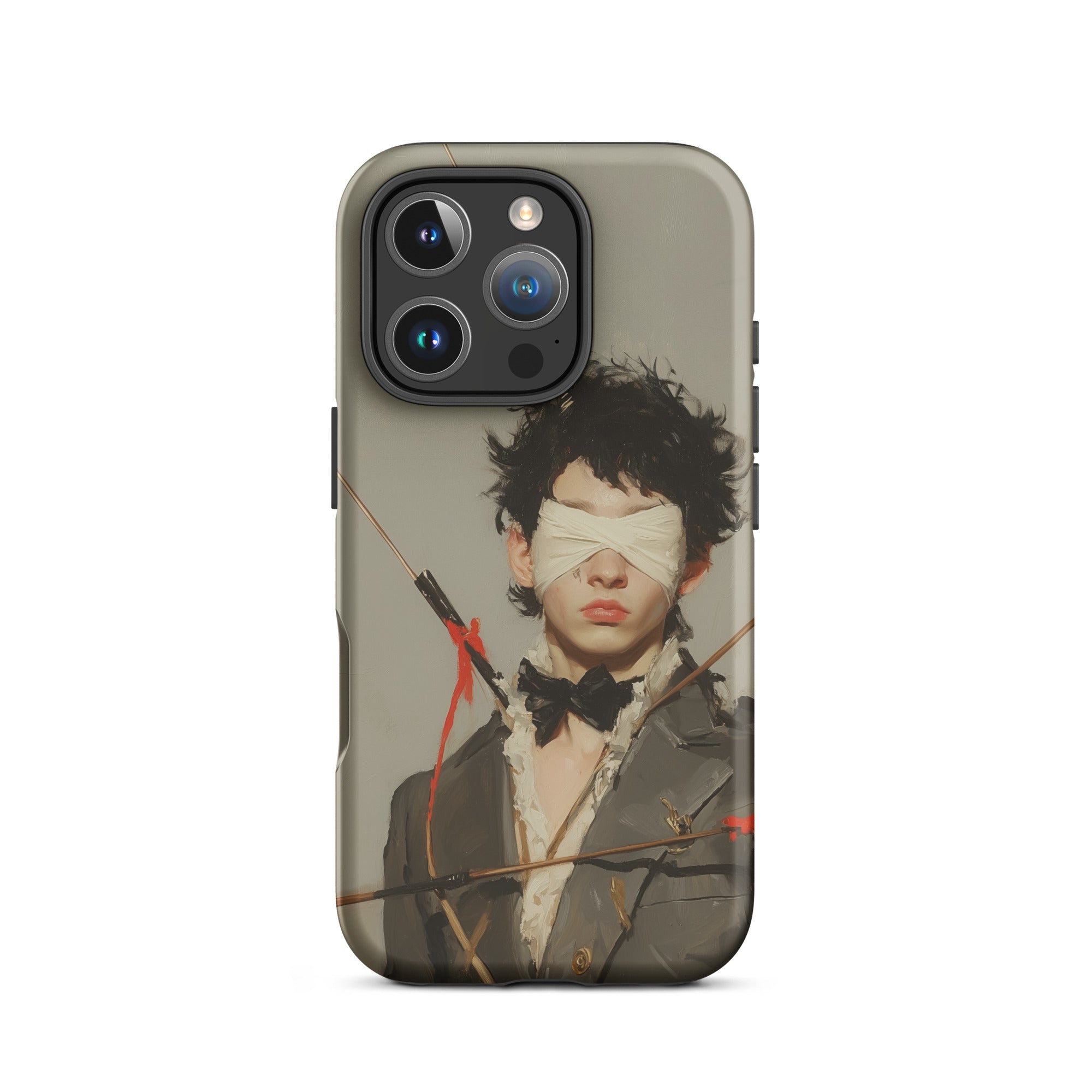 Spearhead New Romantic Outlaw Dandy Iphone Case, 16 Pro / Matte, Iphone Case Blindfolded Person Design