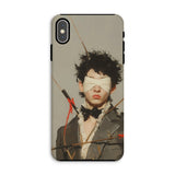 Spearhead - New Romantic Outlaw Dandy Iphone Case, Xs Max / Matte, Phone Case Blindfolded Person Pierced Arrows