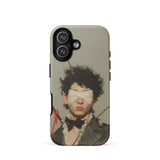 Spearhead - New Romantic Outlaw Dandy Phone Case Iphone 17 / Matte Iphone 12 Case Blindfolded Character Design Black White Romantic Outlaw