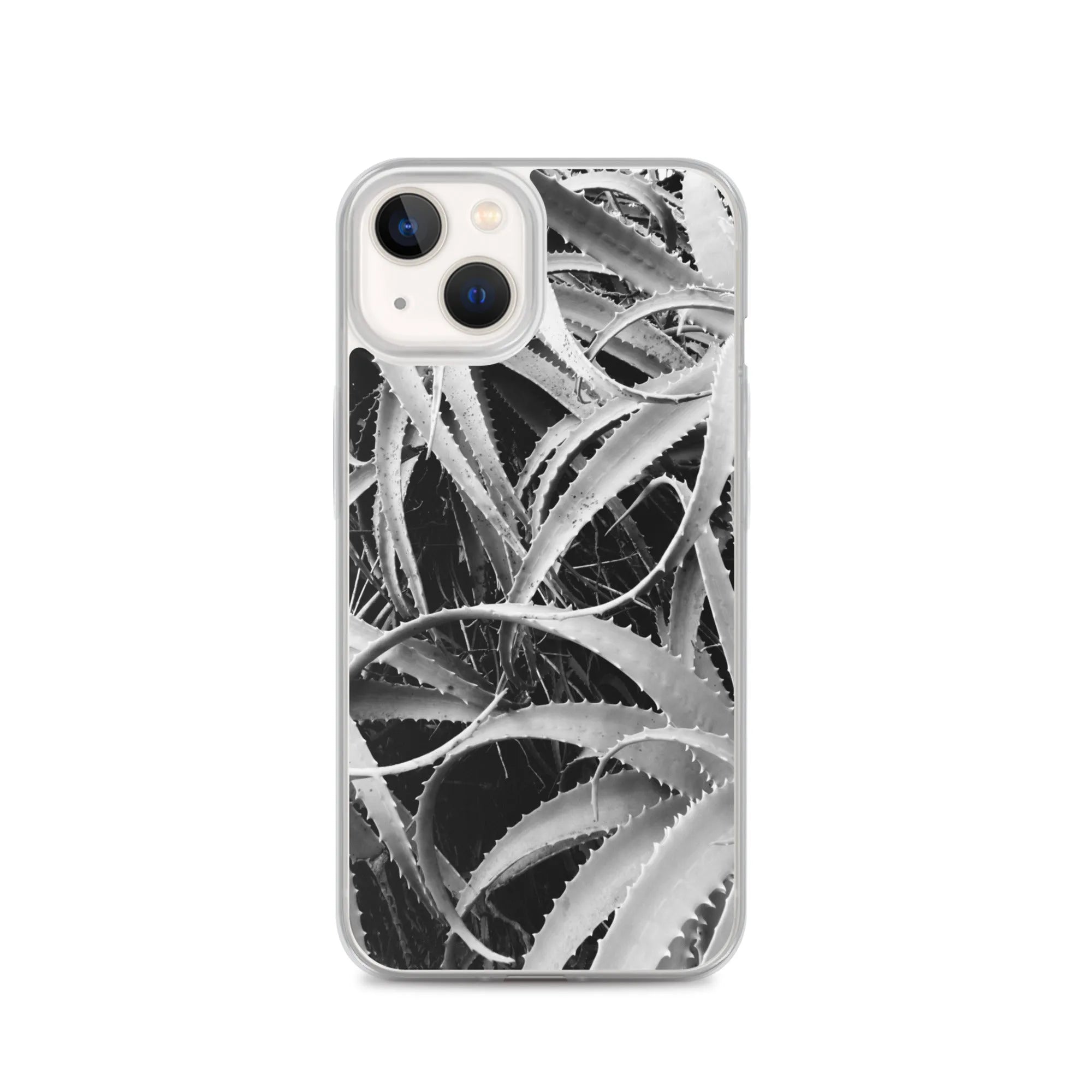 Spiked 2 + Too Botanical Art Iphone Case - Black And White - Iphone 13 - Mobile Phone Cases - Aesthetic Art