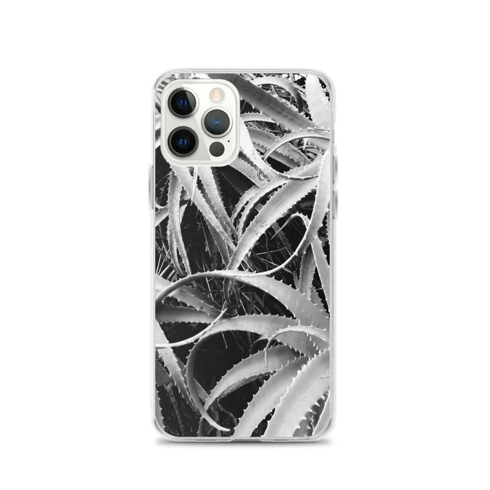 Spiked 2 + Too Botanical Art Iphone Case - Black And White - Iphone 12 Pro - Mobile Phone Cases - Aesthetic Art