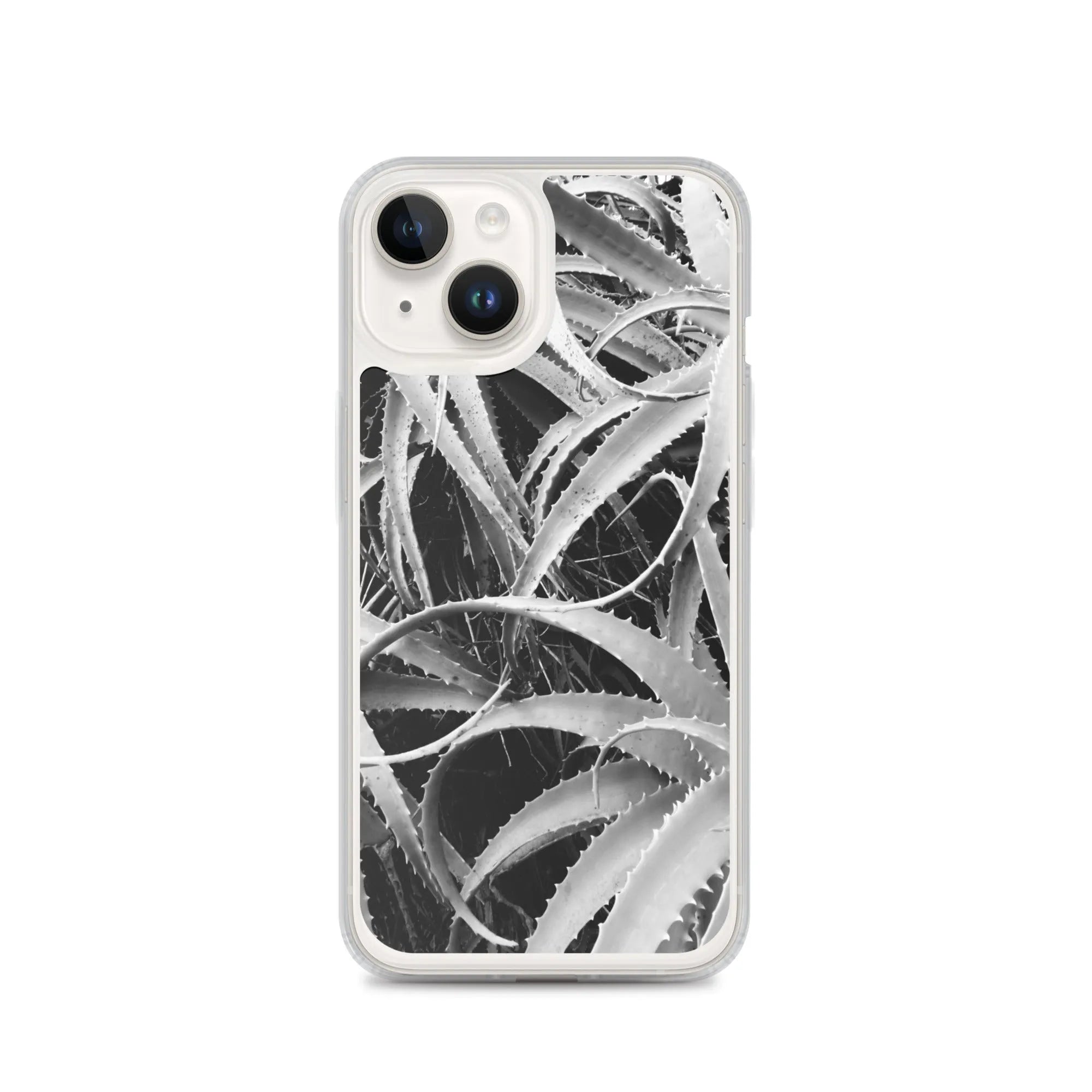 Spiked 2 + Too Botanical Art Iphone Case - Black And White - Iphone 14 - Mobile Phone Cases - Aesthetic Art