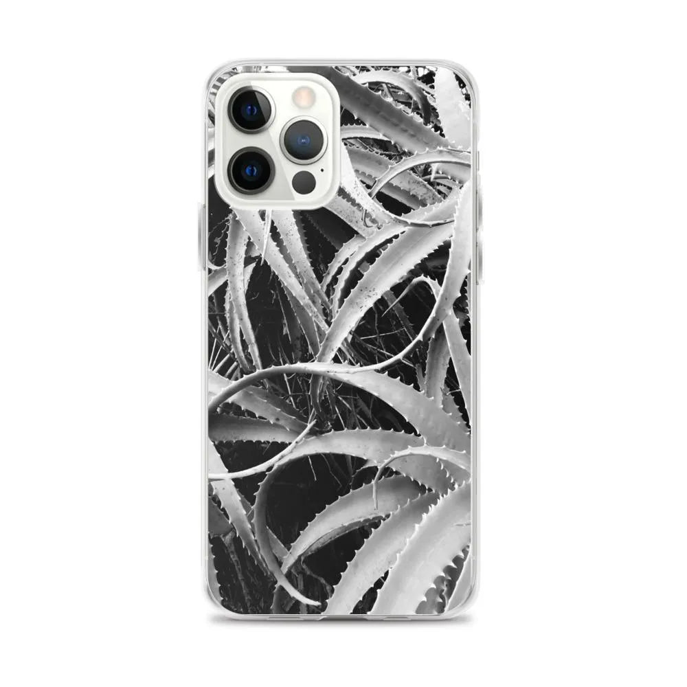 Spiked 2 + Too Botanical Art Iphone Case - Black And White - Iphone 12 Pro Max - Mobile Phone Cases - Aesthetic Art