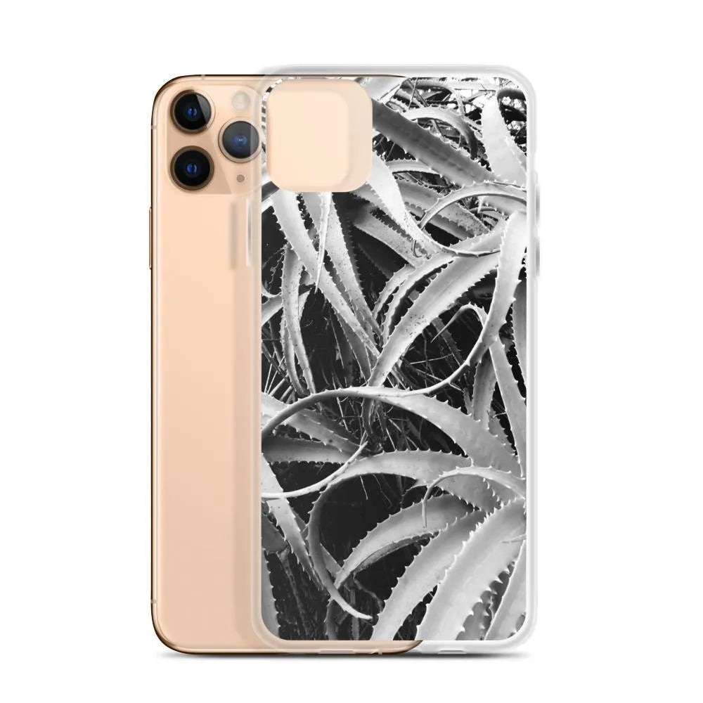 Spiked 2 + Too Botanical Art Iphone Case - Black And White - Iphone 11 Pro Max - Mobile Phone Cases - Aesthetic Art