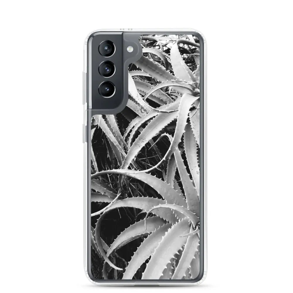 Spiked 2 + Too Samsung Galaxy Case - Black And White - Samsung Galaxy S21 - Mobile Phone Cases - Aesthetic Art