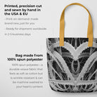 Spiked too - Black & White Aloe Vera Op Art Shopping Tote Bags