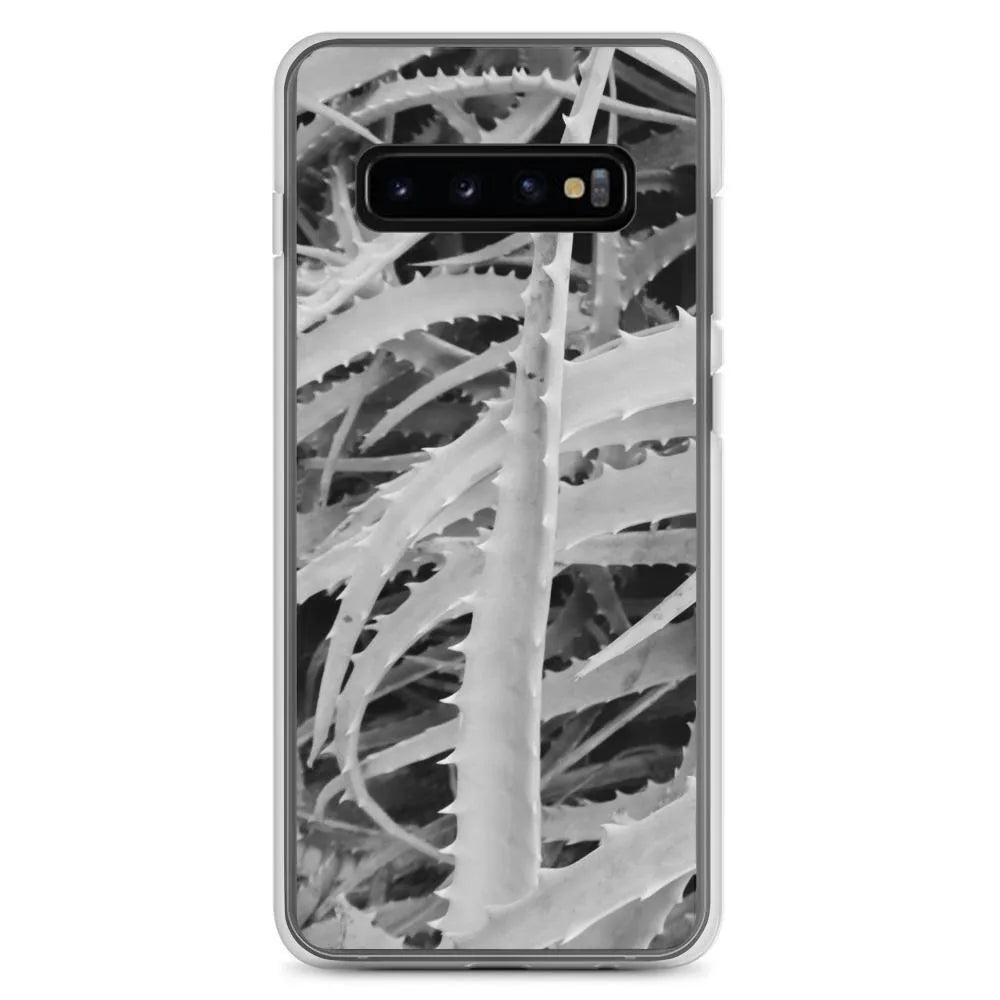 Spiked Samsung Galaxy Case - Black And White - Samsung Galaxy S10 + - Mobile Phone Cases - Aesthetic Art