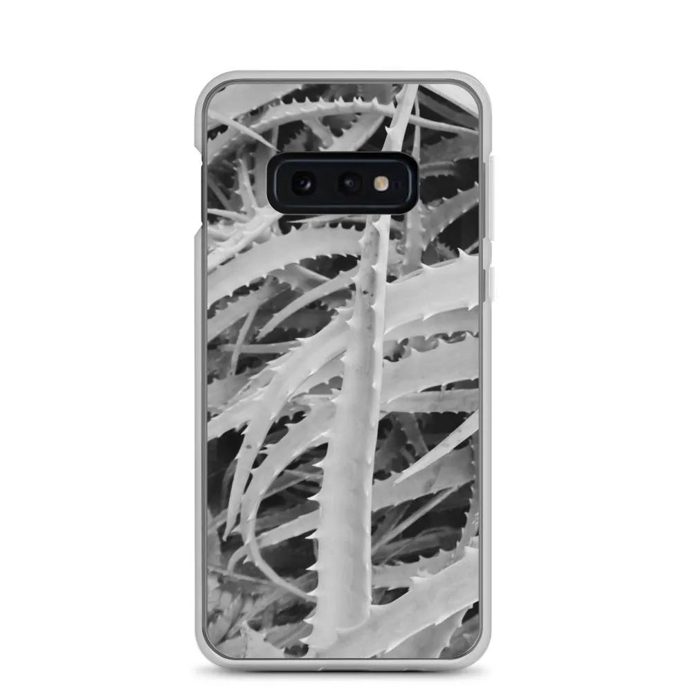 Spiked Samsung Galaxy Case - Black And White - Samsung Galaxy S10e - Mobile Phone Cases - Aesthetic Art