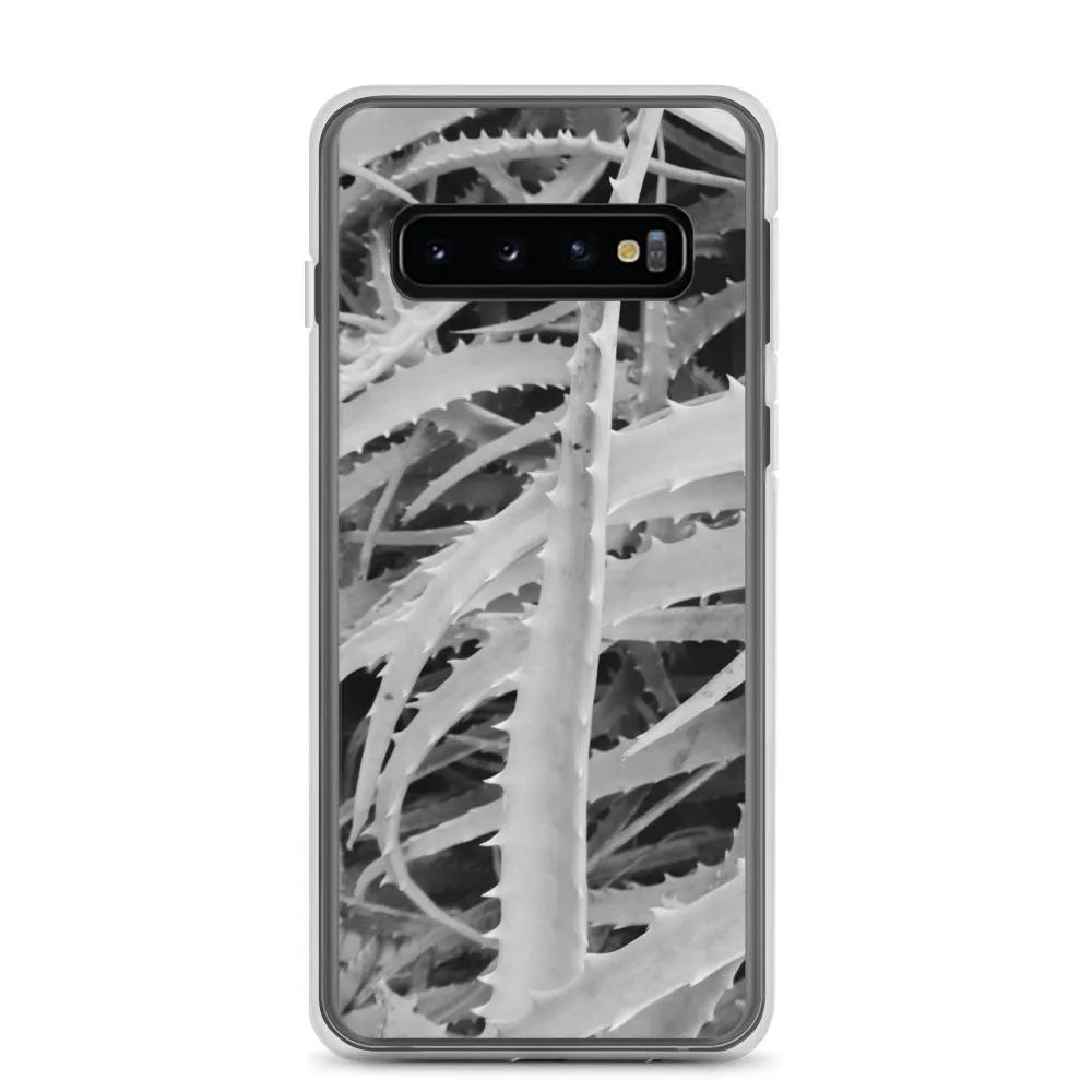 Spiked Samsung Galaxy Case - Black And White - Samsung Galaxy S10 - Mobile Phone Cases - Aesthetic Art