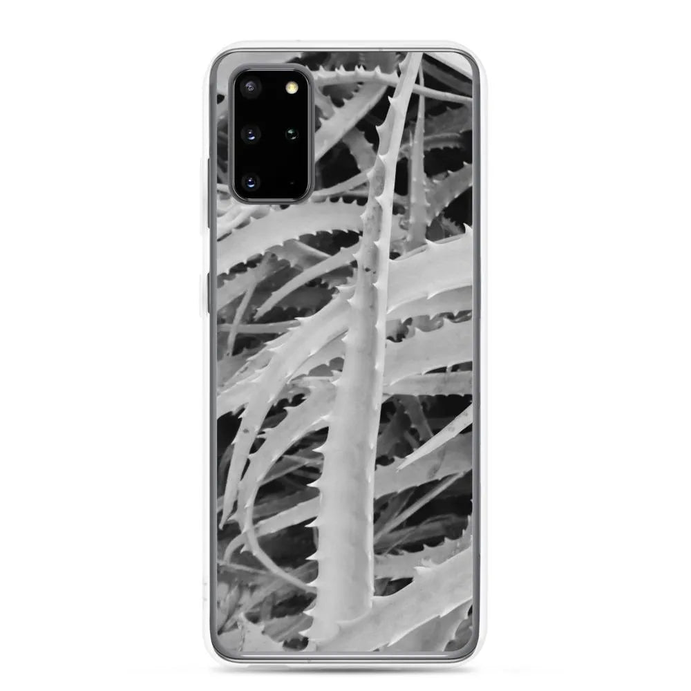 Spiked Samsung Galaxy Case - Black And White - Samsung Galaxy S20 Plus - Mobile Phone Cases - Aesthetic Art