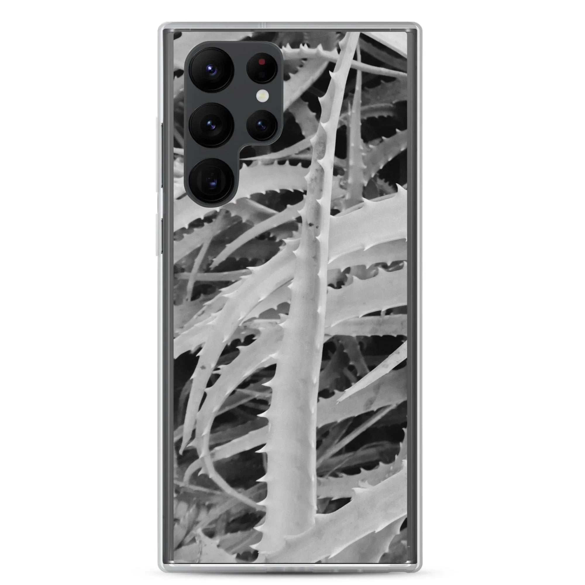 Spiked Samsung Galaxy Case - Black And White - Samsung Galaxy S22 Ultra - Mobile Phone Cases - Aesthetic Art