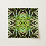 Spiked too - Trippy Aloe Vera Botanical Op Art Print / Canvas, Morphs Aloe Vera, Verdant Rorschach Test, Trippy Aloe Vera