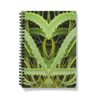 Spiked - Trippy Aloe Vera Op Art Notebook A5 - Graph Paper Notebooks & Notepads