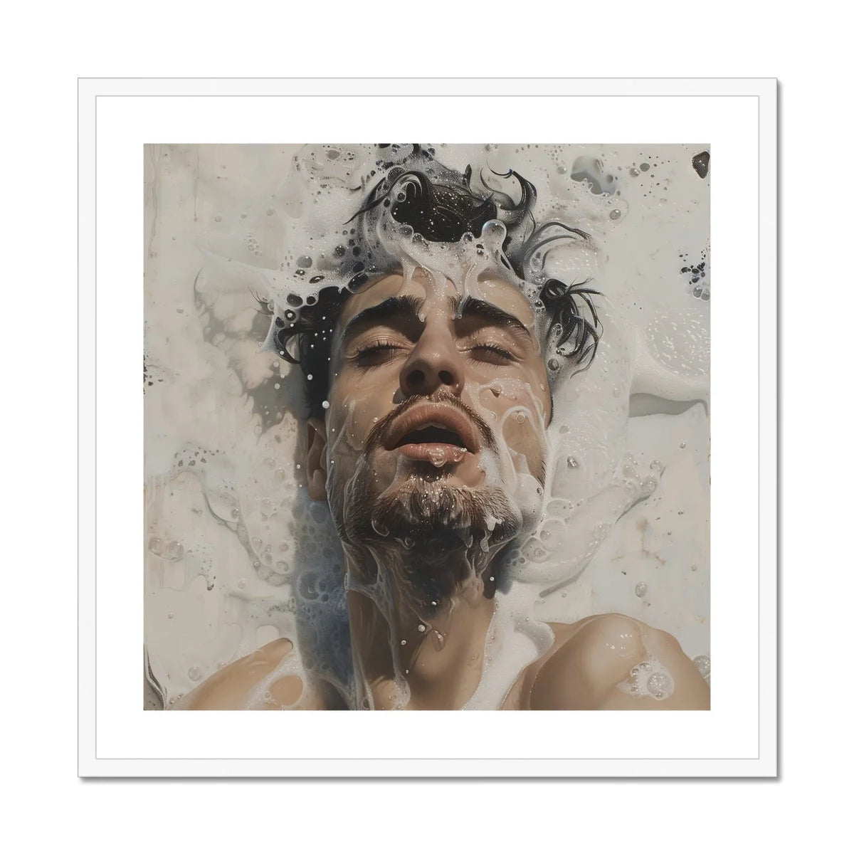 Spilled Milk - Dreamy Gay Art Erotica Giclee Print Posters Prints & Visual Artwork