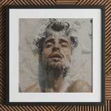 Spilled Milk - Dreamy Gay Art Erotica Giclee Print / Canvas, Ethereal Sea, Milky Waters, Gay Art