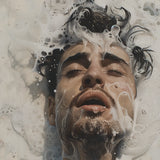 Spilled Milk - Dreamy Gay Art Erotica Giclee Print / Canvas, Ethereal Sea, Milky Waters, Gay Art