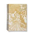 Woman with a Butterfly at Pond Two Swans - Jan Toorop Notebook A5 / Graph Notebooks & Notepads