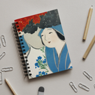 Woman from Momoyogusa - Kamisaka Sekka Notebook Notebooks & Notepads