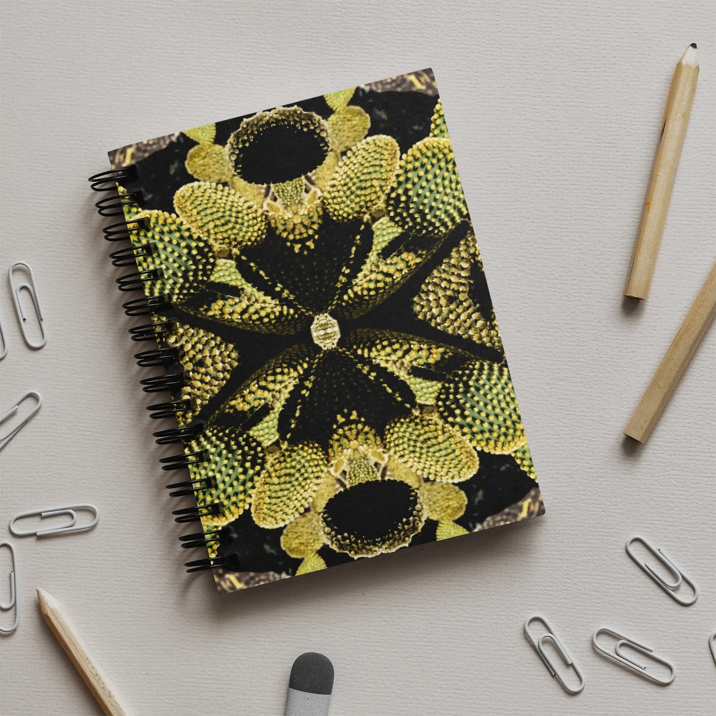 Life on Mars - Trippy Botanical Succulent Art Notebook Notebooks & Notepads