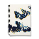 Japanese Blue Butterflies too - Kamisaka Sekka Notebook A5 / Graph Notebooks & Notepads