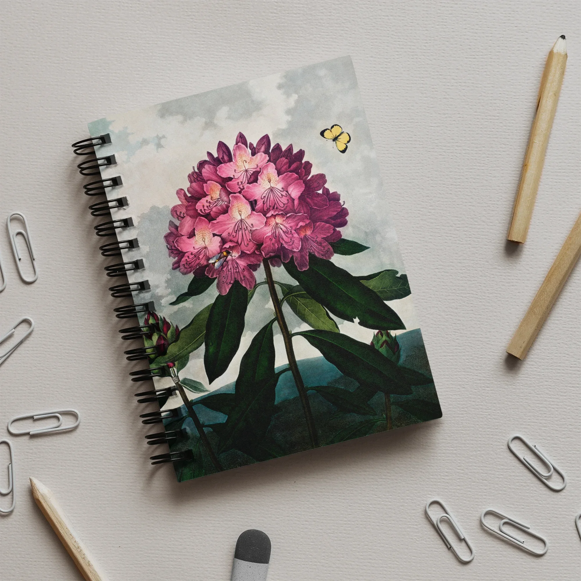 Pontic Rhododendron - Robert John Thornton Notebook Notebooks & Notepads