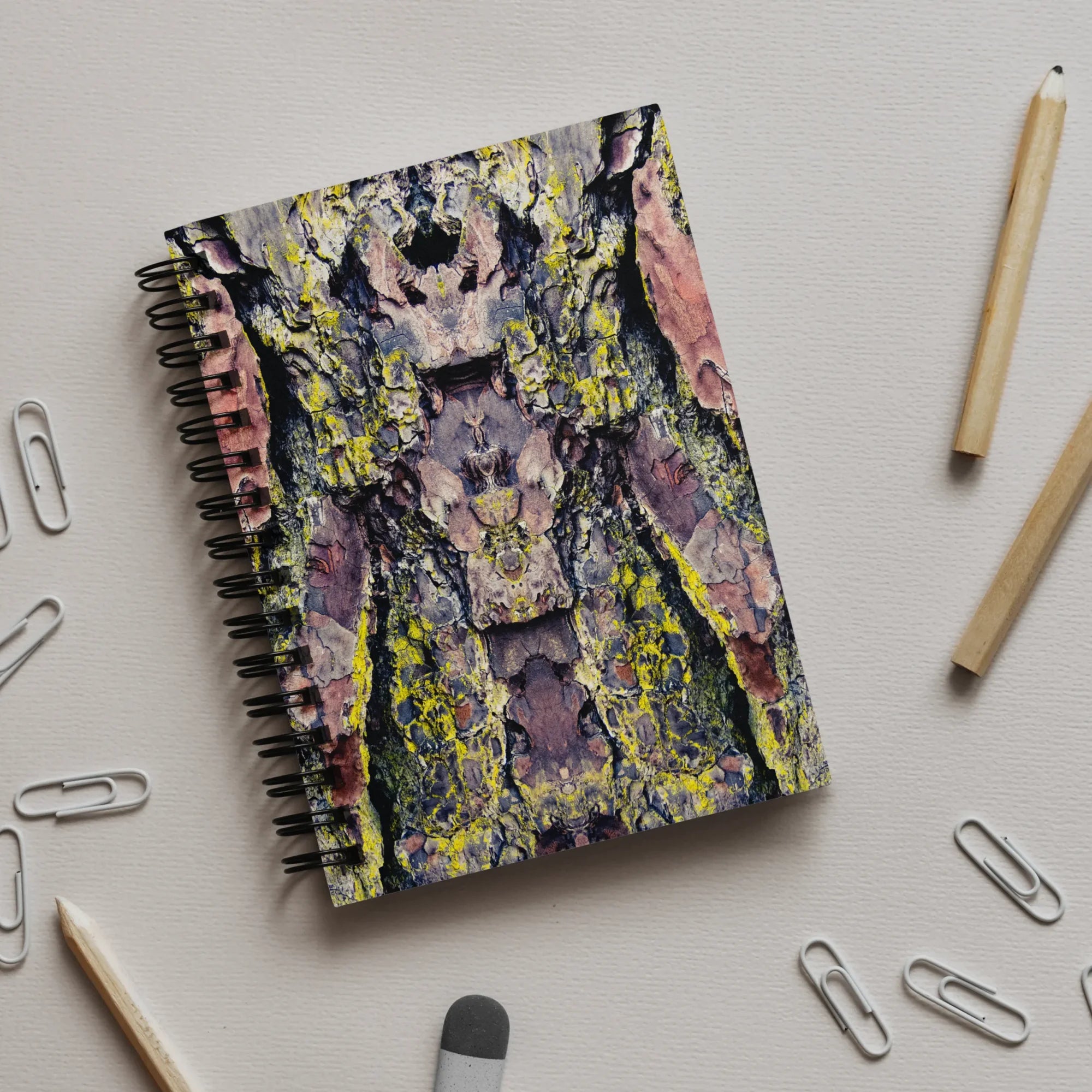 Barking Mad too - Trippy Tree Trunk Notebook Notebooks & Notepads