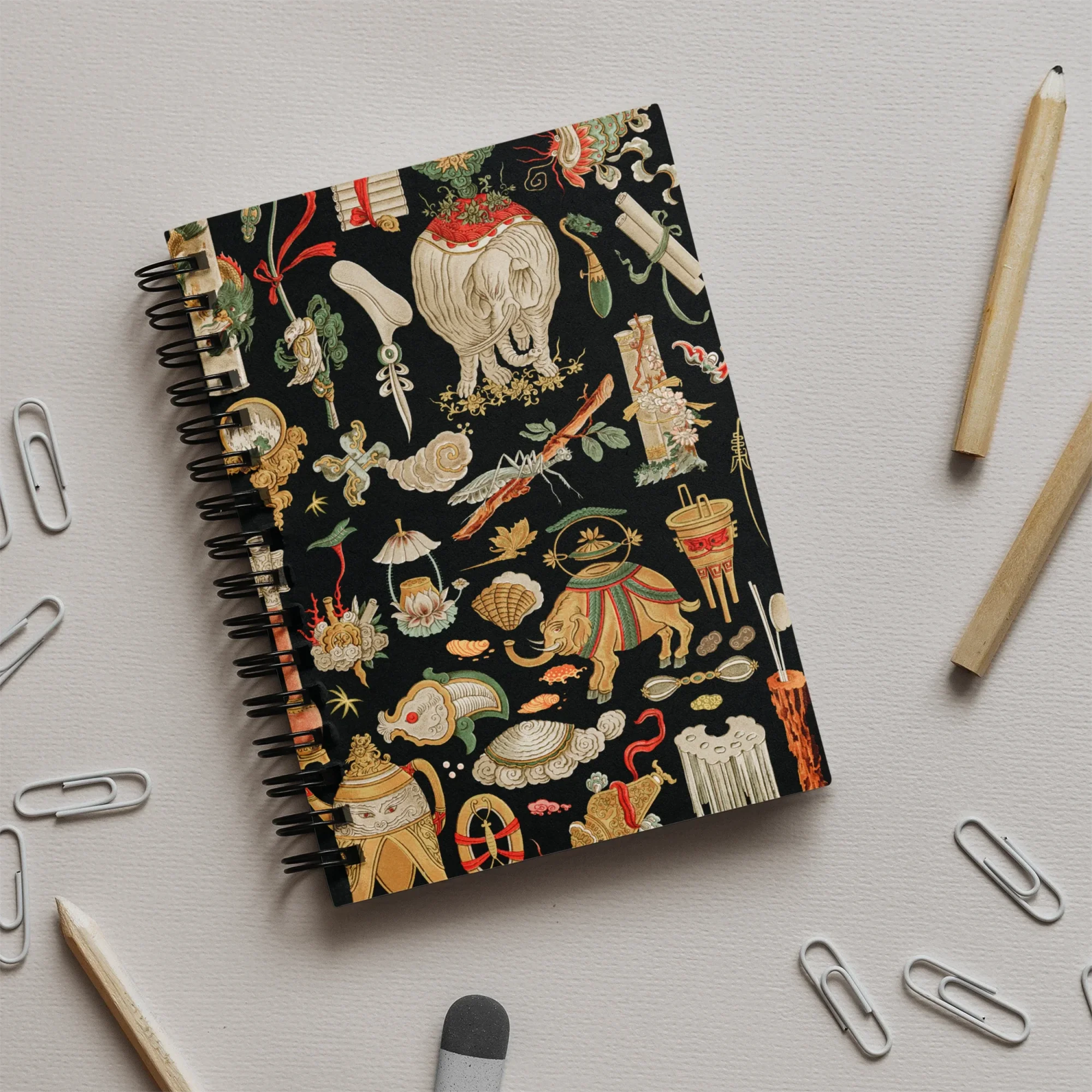 Underworld Chinoiserie - Auguste Racinet Notebook Notebooks & Notepads