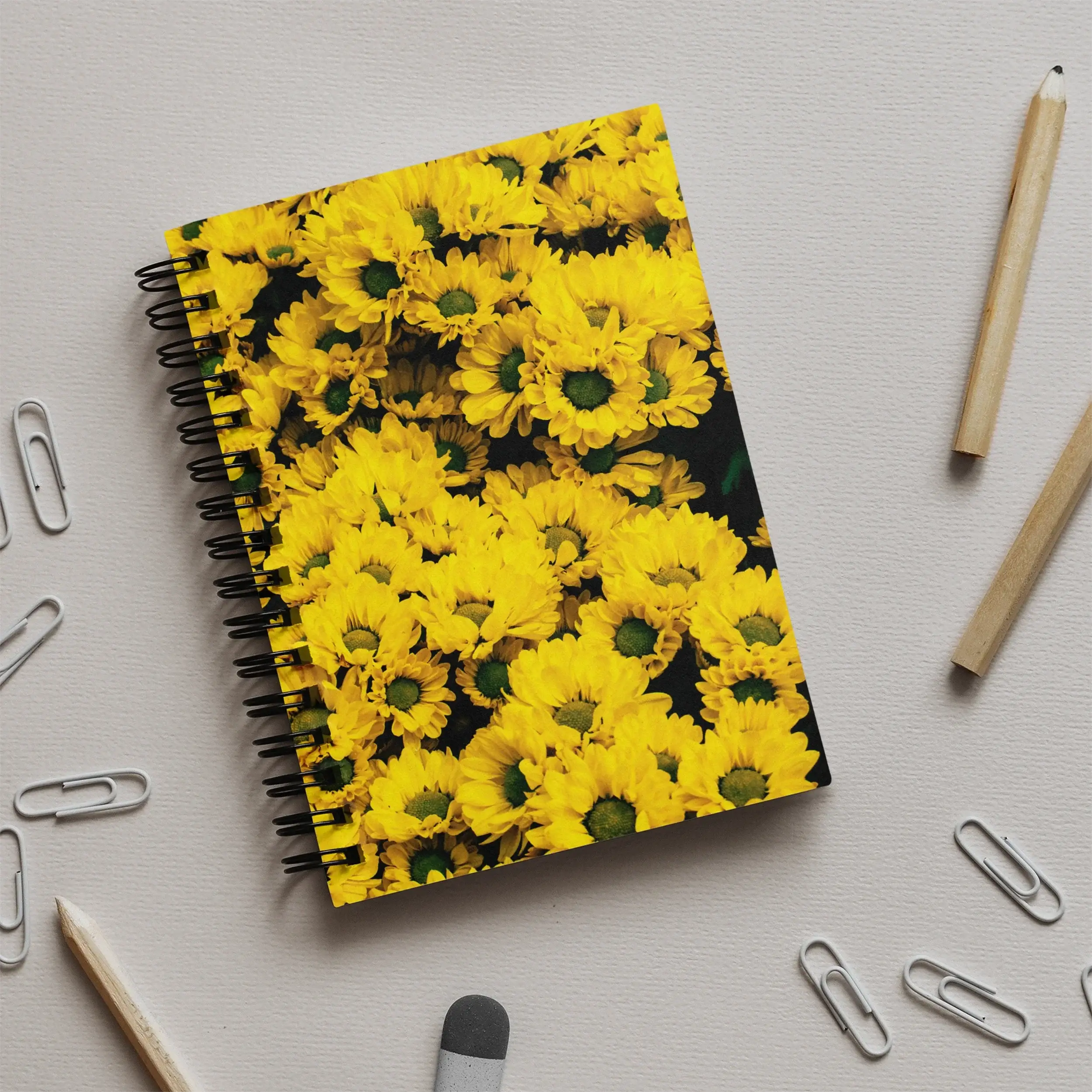 Yellow Brick Road - Chrysanthemum Photography Art Notebook Notebooks & Notepads