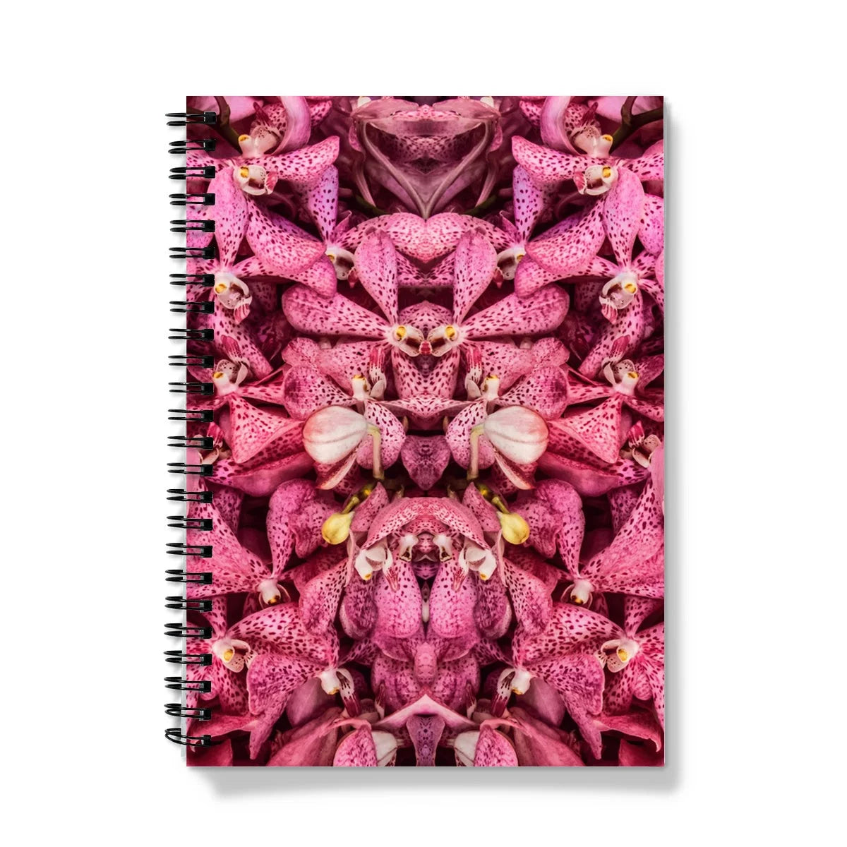 Tickled Pink - Fuschia Orchid Op Art Notebook A5 - Graph Paper Notebooks & Notepads