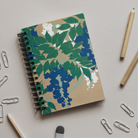 Wisteria from Momoyogusa - Kamisaka Sekka Notebook Notebooks & Notepads