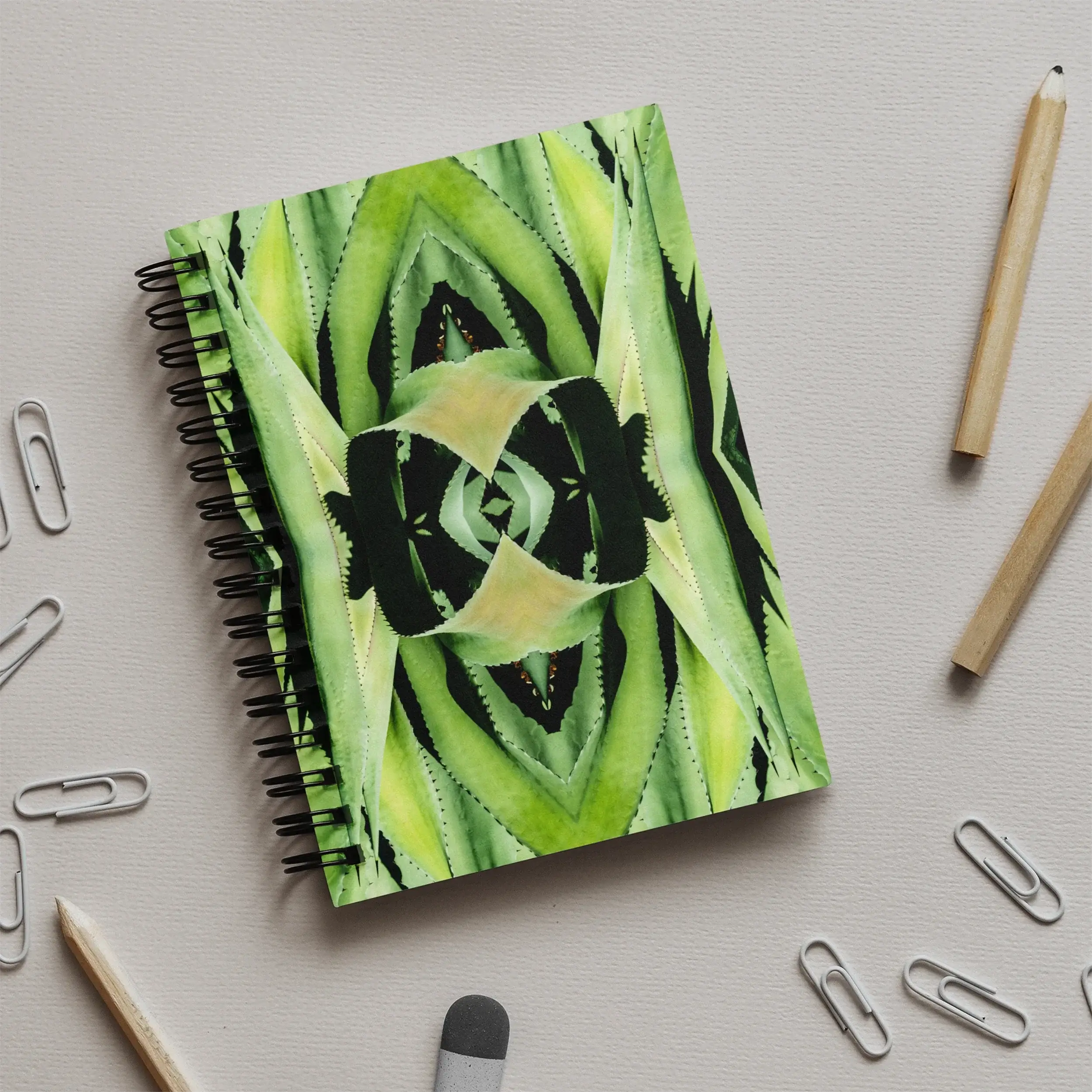 Oh so Succulent - Trippy Modern Botanical Art Notebook Notebooks & Notepads