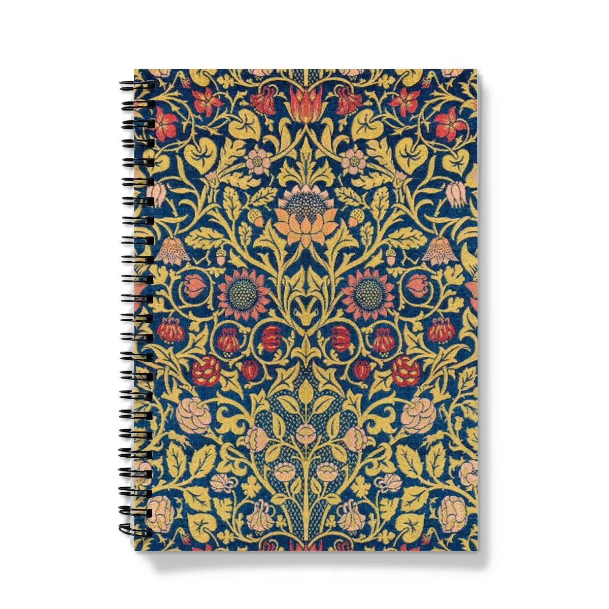 Violet & Columbine - William Morris Arts Crafts Notebook A5 / Graph Notebooks Notepads