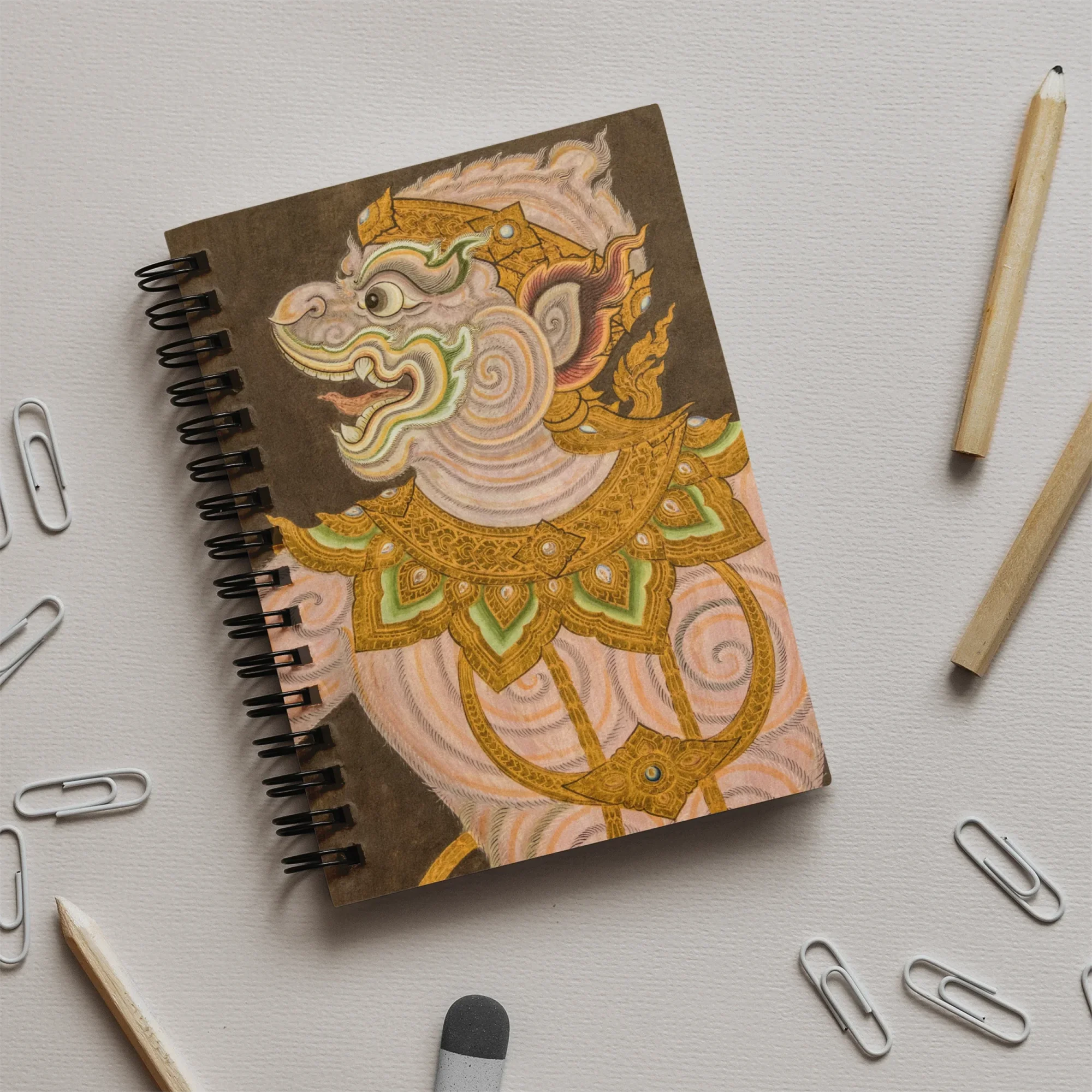 Thai Monkey do too - Golden Lai Art Notebook Notebooks & Notepads