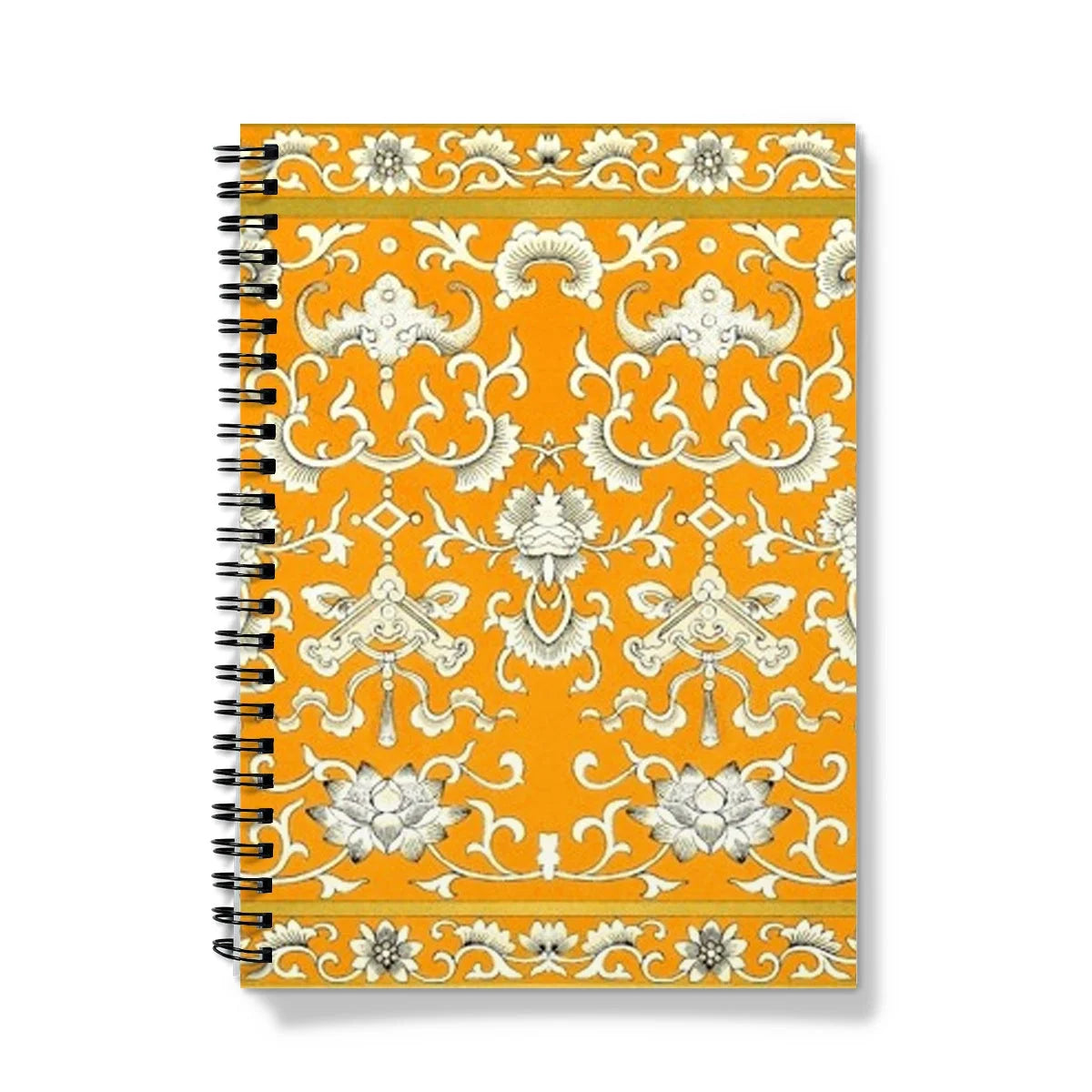 Tangerine Dream - Chinoiserie Art Notebook A5 - Graph Paper Notebooks & Notepads