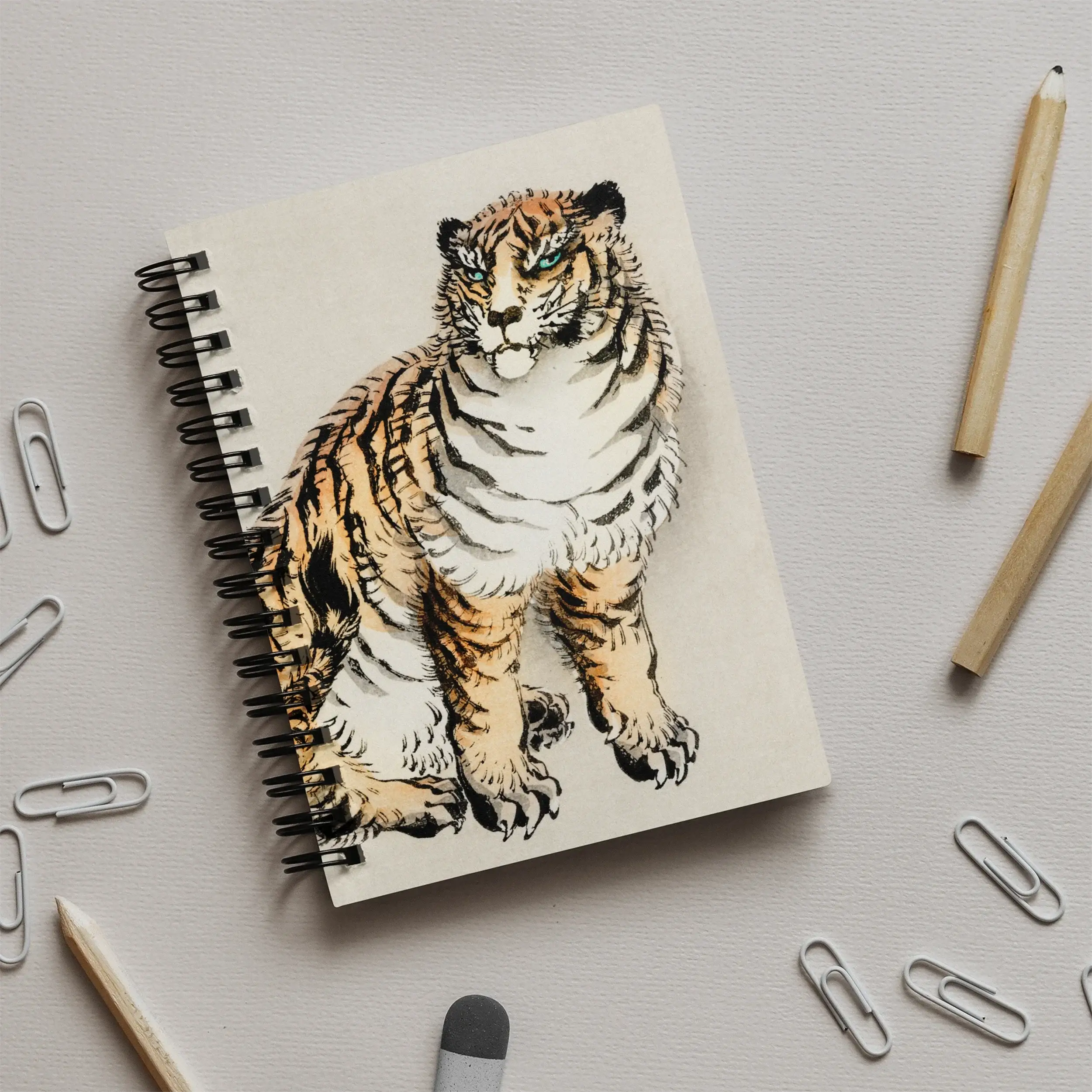 Tiger - Kōno Bairei Notebook Notebooks & Notepads