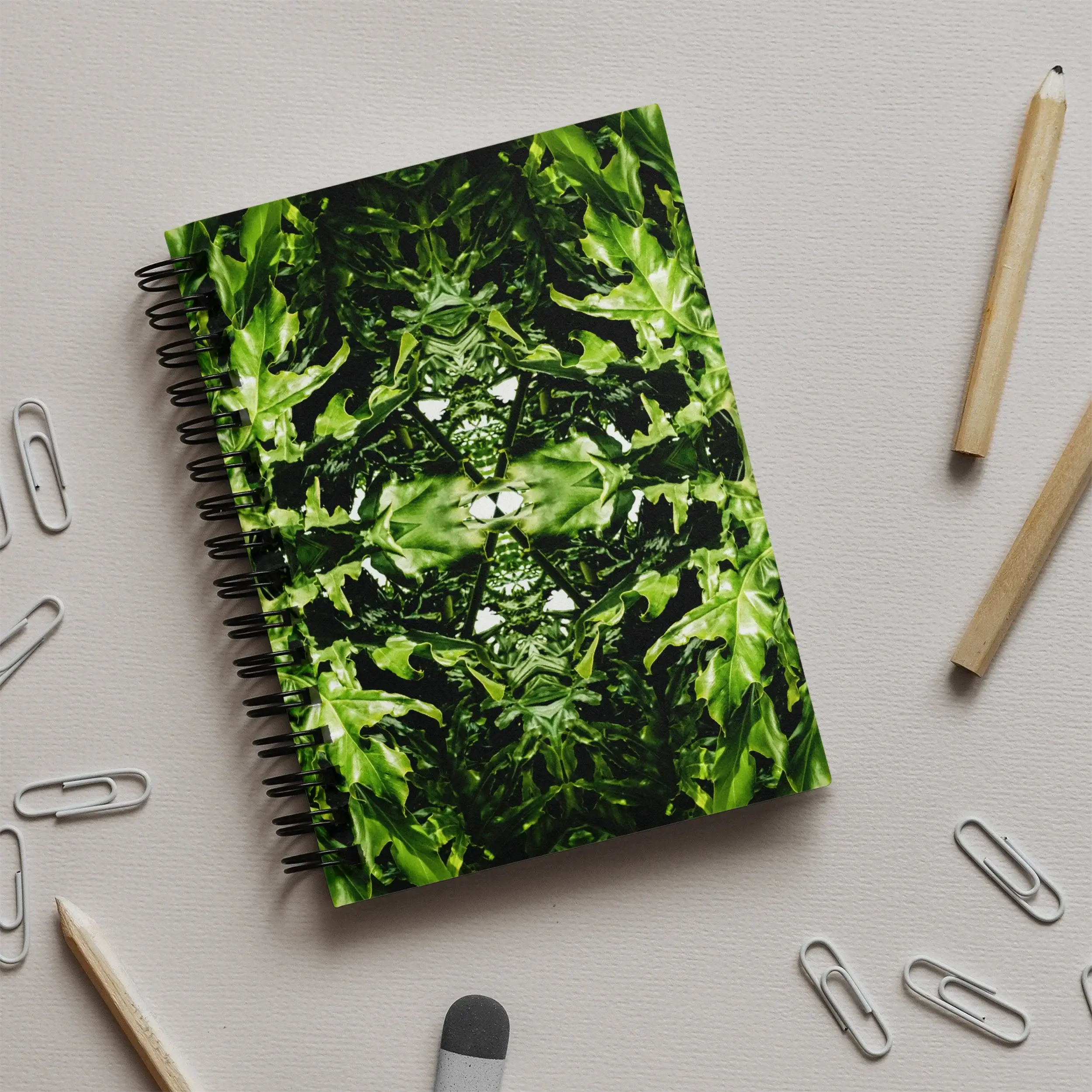 Reach out - Trippy Contemporary Botanical Art Notebook Notebooks & Notepads