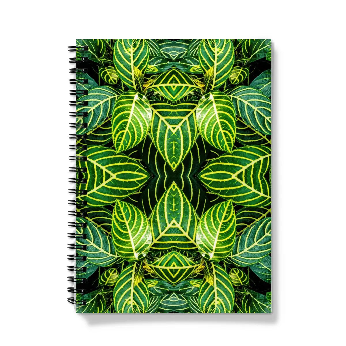 Just the Headlines - Trippy Leaf Op Art Notebook A5 - Graph Paper Notebooks & Notepads