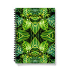 Just the Headlines - Trippy Leaf Op Art Notebook A5 - Graph Paper Notebooks & Notepads