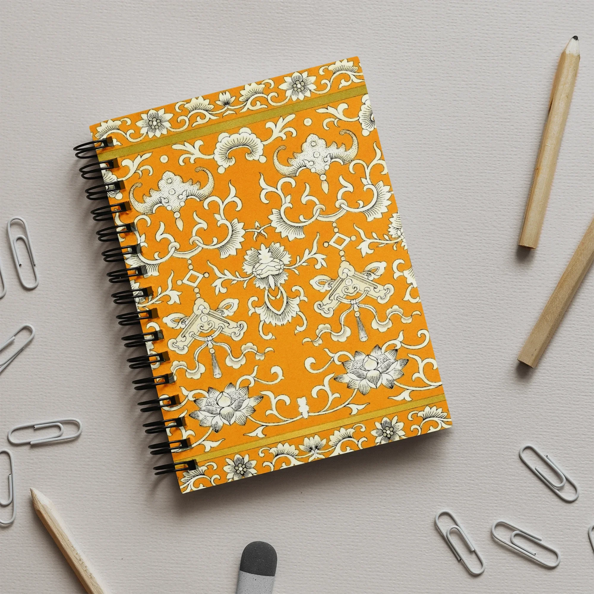 Tangerine Dream - Chinoiserie Art Notebook Notebooks & Notepads