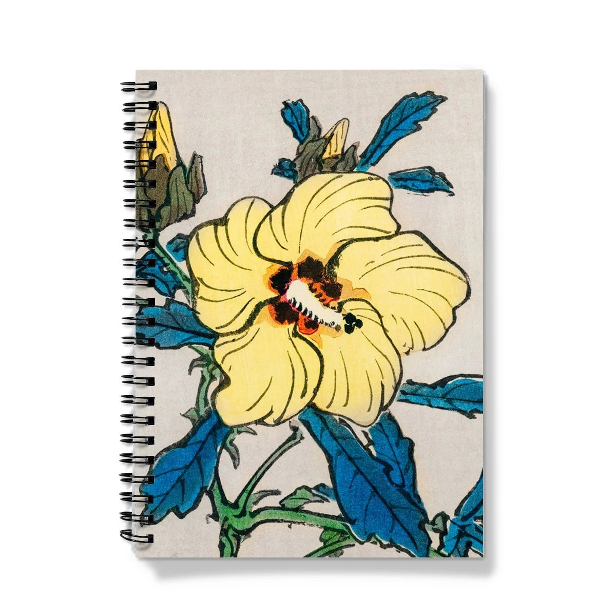 Golden Hibiscus - Kōno Bairei Kacho-e Notebook A5 / Graph Notebooks & Notepads