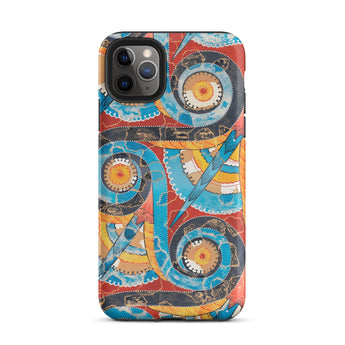 Spiral Frieze - Emile Gillieron Minoan Mosaic Iphone Case, 11 Pro Max / Matte, Colorful Patterned Phone Case