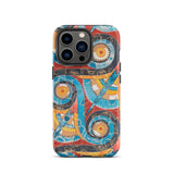 Spiral Frieze - Emile Gillieron Minoan Mosaic Iphone Case, 13 Pro / Matte, Colorful Patterned Phone Case