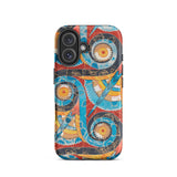 Spiral Frieze - Emile Gillieron Minoan Mosaic Iphone Case, 16 / Matte, Colorful Patterned Phone Case
