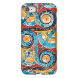 Spiral Frieze - Emile Gillieron Minoan Mosaic Iphone Case, 8 / Matte, Phone Case Colorful Abstract Pattern Swirls Circles Geometric