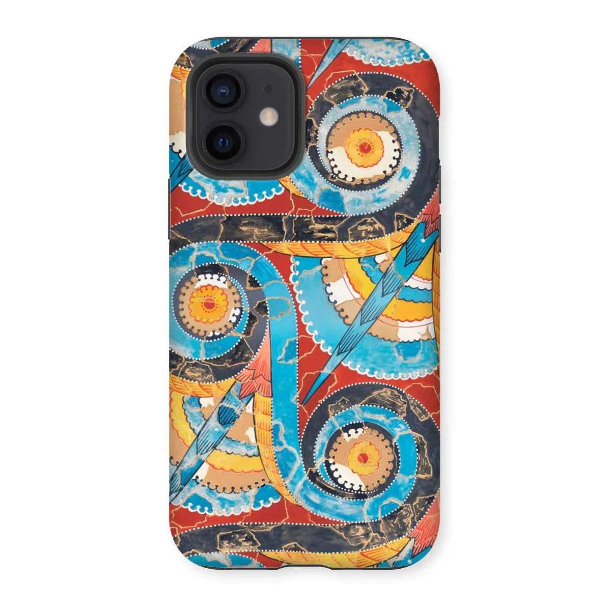 Spiral Frieze - Emile Gillieron Minoan Mosaic Iphone Case - 12 / Matte