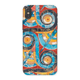Spiral Frieze - Emile Gillieron Minoan Mosaic Iphone Case, x / Matte, Phone Case Colorful Abstract Pattern Swirls Circles Geometric